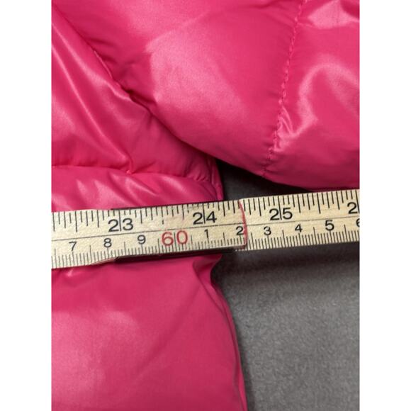 Guess Puffer Jacket Womens XL Magenta Pink Hooded Quilted Zip Pockets 119RN716 - Picture 5 of 12